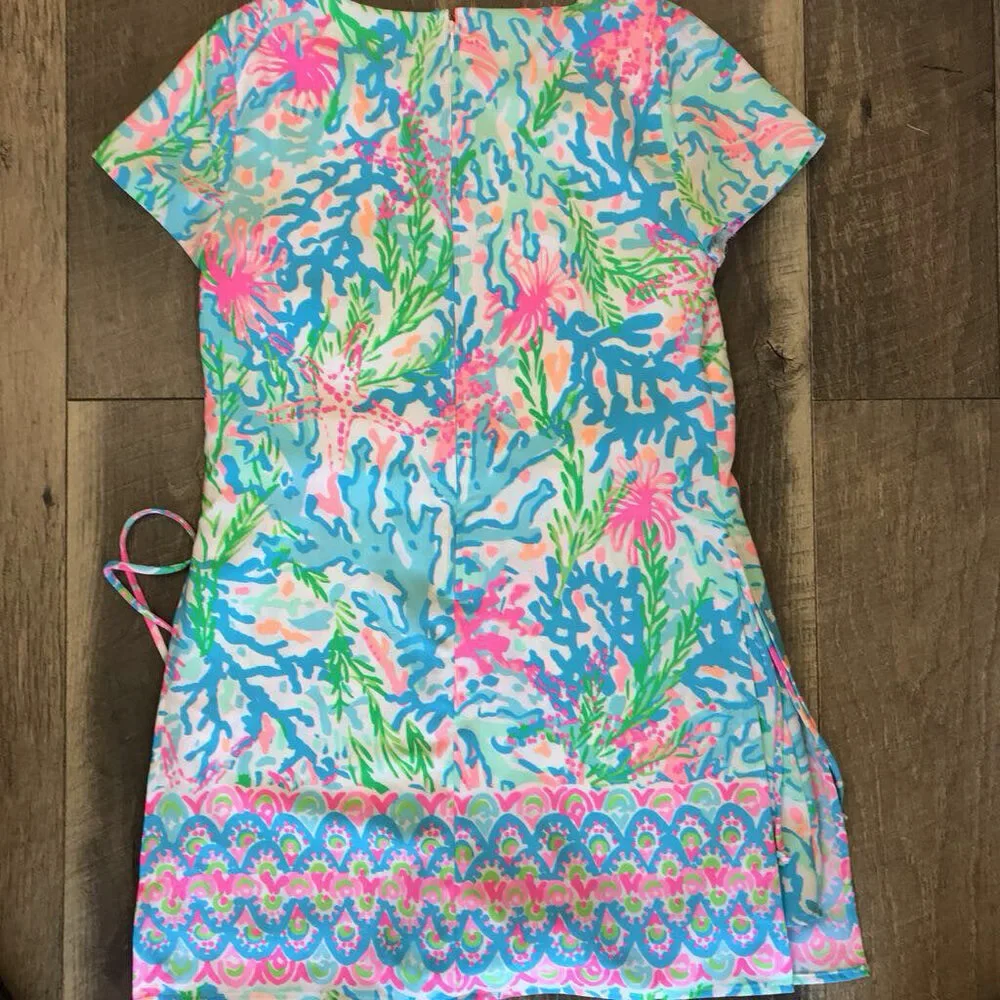 LILLY PULITZER CORAL BAY BIANCA STRETCH ROMPER 6